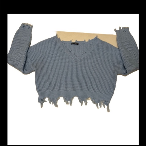 SHEIN Light Blue Pullover‎ Sweater, Size L. - Picture 1 of 6